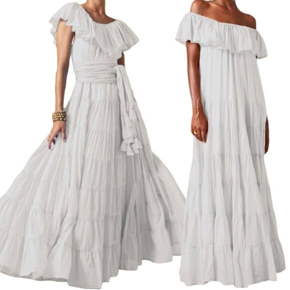 Erika Pena Dresses & Skirts - Erika Pena Dress White Orchid Dress with Belt